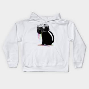 Color aperture cat Kids Hoodie